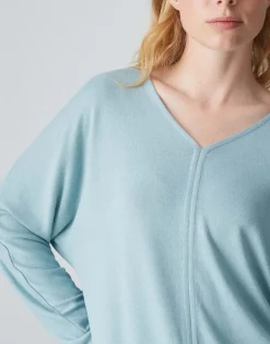 Damen OPUS Shirts^V-Shirt Silomon Blau Online Bestellen