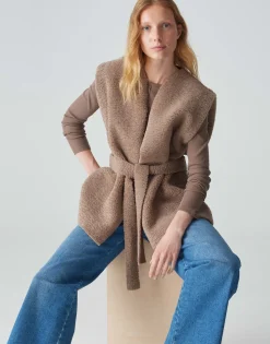 Damen OPUS Blazer / Westen^Weste Asofta Cape Braun Online Bestellen