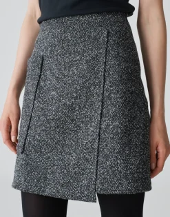 Damen OPUS Röcke^Wickelrock Roani Boucle Schwarz Online Bestellen