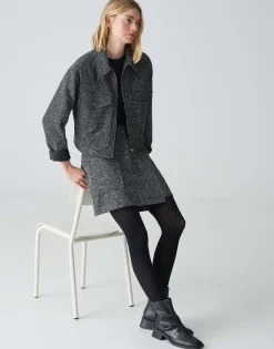 Damen OPUS Röcke^Wickelrock Roani Boucle Schwarz Online Bestellen