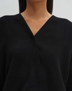 Damen OPUS Shirts^Wickelshirt Ketana Schwarz Online Bestellen