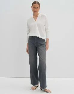 Damen OPUS Shirts^Wickelshirt Ketana Weiß Online Bestellen