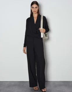 Damen OPUS Shirts^Wickelshirt Kyleen Schwarz Online Bestellen