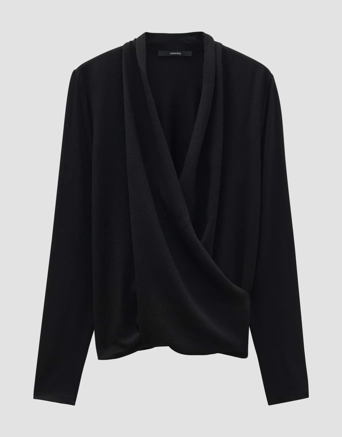 Damen OPUS Shirts^Wickelshirt Kyleen Schwarz Online Bestellen