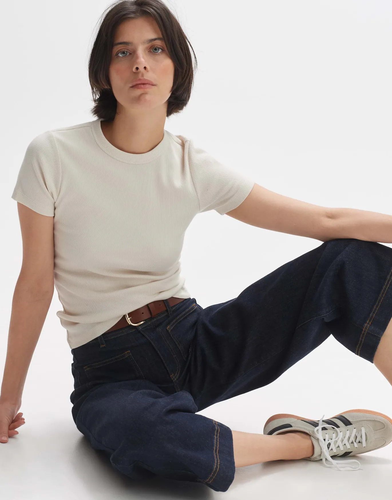 Damen OPUS Jeans^Wide Cropped Jeans Macona Blue Blau Online Bestellen