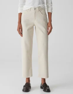Damen OPUS Jeans^Wide Cropped Jeans Momito Color Beige Online Bestellen