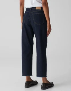Damen OPUS Jeans^Wide Cropped Jeans Momito Blau Online Bestellen