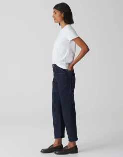 Damen OPUS Jeans^Wide Cropped Jeans Momito Blau Online Bestellen