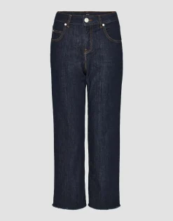 Damen OPUS Jeans^Wide Cropped Jeans Momito Blau Online Bestellen