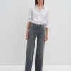 Damen OPUS Jeans^Wide Leg Jeans Cellma Iconic Grau Online Bestellen