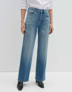Damen OPUS Jeans^Wide Leg Jeans Cellma Iconic Blau Online Bestellen