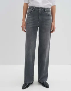 Damen OPUS Jeans^Wide Leg Jeans Cellma Iconic Grau Online Bestellen