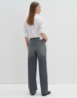 Damen OPUS Jeans^Wide Leg Jeans Cellma Iconic Grau Online Bestellen