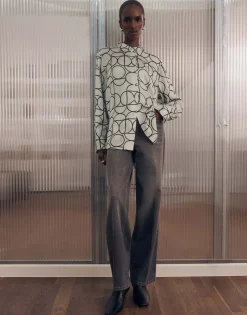 Damen OPUS Jeans^Wide Leg Jeans Cellma Iconic Grau Online Bestellen