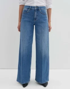 Damen OPUS Jeans^Wide Leg Jeans Cellma Palazzo Blau Online Bestellen