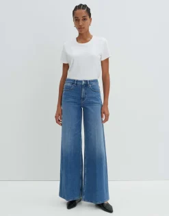 Damen OPUS Jeans^Wide Leg Jeans Cellma Palazzo Blau Online Bestellen
