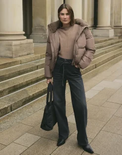 Damen OPUS Jeans^Wide Leg Jeans Marli Belt Grau Online Bestellen