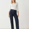Damen OPUS Jeans^Wide Leg Jeans Marli Crisscross Blau Online Bestellen