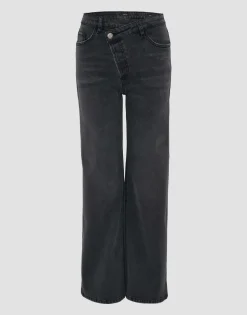 Damen OPUS Jeans^Wide Leg Jeans Marli Crisscross Grau Online Bestellen
