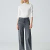 Damen OPUS Jeans^Wide Leg Jeans Marli Palazzo Grau Online Bestellen