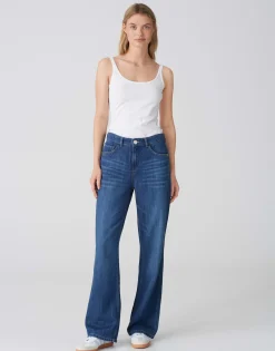 Damen OPUS Jeans^Wide Leg Jeans Maudea Blau Online Bestellen