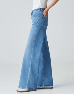 Damen OPUS Jeans^Wide Leg Jeans Miva Palazzo Blau Online Bestellen