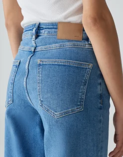 Damen OPUS Jeans^Wide Leg Jeans Miva Palazzo Blau Online Bestellen