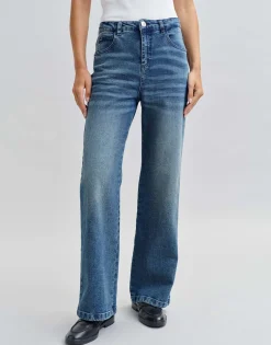 Damen OPUS Jeans^Wide Leg Jeans Mivy Blau Online Bestellen