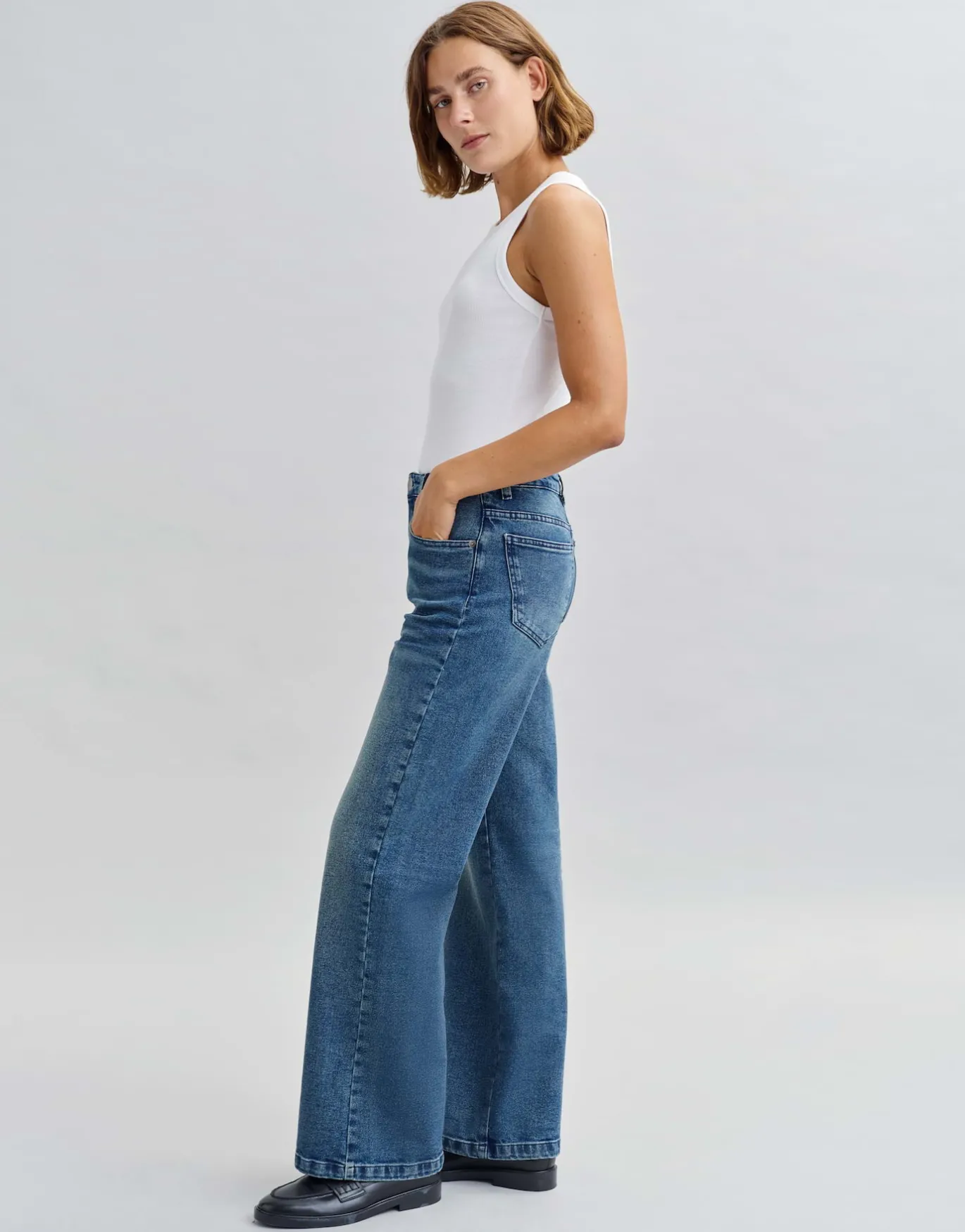 Damen OPUS Jeans^Wide Leg Jeans Mivy Blau Online Bestellen