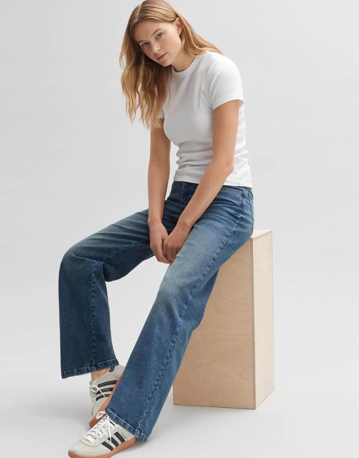 Damen OPUS Jeans^Wide Leg Jeans Mivy Blau Online Bestellen