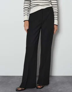 Damen OPUS Hosen^Wide Leg Pants Catsby Detail Schwarz Online Bestellen