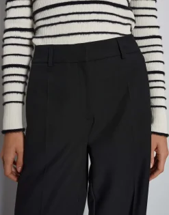 Damen OPUS Hosen^Wide Leg Pants Catsby Detail Schwarz Online Bestellen