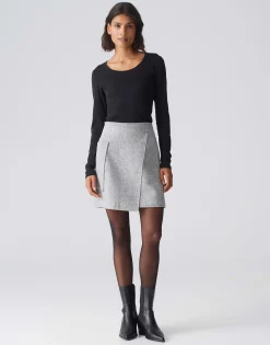 Damen OPUS Röcke^Wollrock Roani Grau Online Bestellen