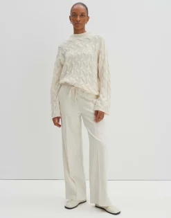 Damen OPUS Strick^Zopfpullover Teluna Weiß Online Bestellen