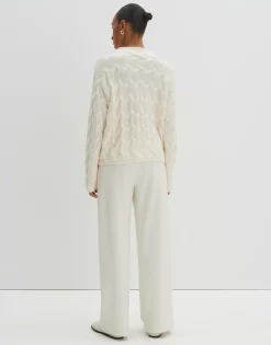 Damen OPUS Strick^Zopfpullover Teluna Weiß Online Bestellen